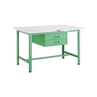 アズワン AE型作業台 1200X750XH740 2段引出付 YG色