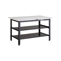 アズワン LEWP型作業台 1200X750XH740 全面棚2段付