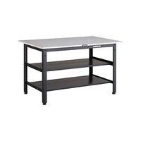 アズワン LEWR型作業台 1200X750XH740 全面棚2段付