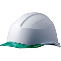 ミドリ安全 PC製ヘルメット(クリアバイザー・KP付) 侍II ホワイト/グリーン