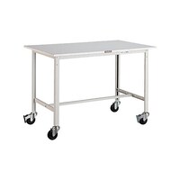 アズワン RAE型作業台 1200X750 φ100キャスター付 W色