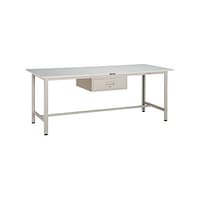 アズワン RAE型作業台 1500X750 1段引出付 W色