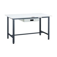 アズワン RAE型作業台 900X750XH740 薄型1段引出付 DG色