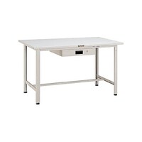 アズワン SAE型作業台 1200X750XH740 薄型1段引出付 W色