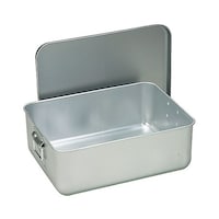 江部松商事 アルマイト プレス パン箱(蓋付)260C 35人用 500×370×H150mm