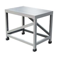 アズワン アルミ製溶接一体構造型作業台 一段(完成品) W600×D400×H500