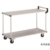 アズワン アルミ台車 アルパカート 省音 2段式片袖タイプ 1200×480mm