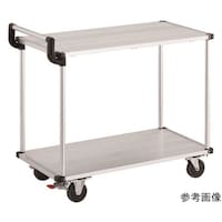 アズワン アルミ台車 アルパカート 省音 2段式片袖タイプ 900×480mm ストッパー付