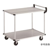 アズワン アルミ台車 アルパカート 省音 2段式片袖タイプ 900×600mm
