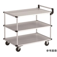 アズワン アルミ台車 アルパカート 省音 3段式片袖タイプ 900×600mm