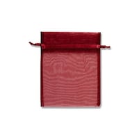 シモジマ オーガンジーバッグ 平袋タイプ M ワイン(WN) 10枚
