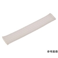 アズワン カラー編組チューブ 自然折径13mm 長さ10m 1巻 透明