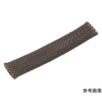 アズワン カラー編組チューブ 自然折径28mm 長さ10m 1巻 灰