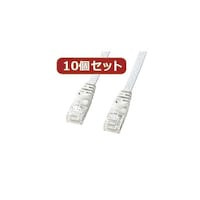 サンワサプライ サンワサプライ カテゴリ6フラットLANケーブル 1m ホワイト