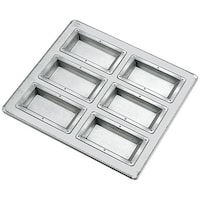 江部松商事 シリコン加工 フィナンシェ型 天板(6ヶ取)フラット仕上げ