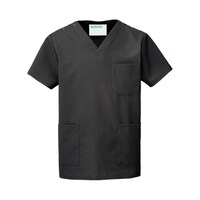 KAZEN スクラブ(男女兼用) チャコール L