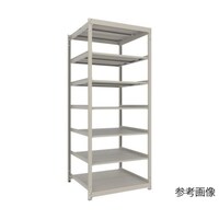 アズワン スチールラック 薄型ラック(耐荷重100Kg)1200×595×H2100 7段単体 ネオグレー