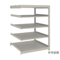 アズワン スチールラック 薄型ラック(耐荷重100Kg)1200×875×H1200 5段連結 ネオグレー