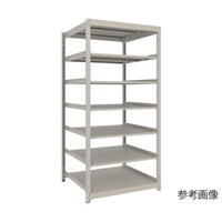 アズワン スチールラック 薄型ラック(耐荷重100Kg)1200×875×H1800 7段単体 ネオグレー