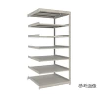 アズワン スチールラック 薄型ラック(耐荷重100Kg)1200×875×H1800 7段連結 ネオグレー