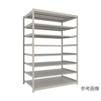 アズワン スチールラック 薄型ラック(耐荷重100Kg)1500×595×H2100 8段単体 ネオグレー