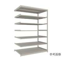アズワン スチールラック 薄型ラック(耐荷重100Kg)1500×875×H2400 7段連結 ネオグレー