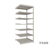 アズワン スチールラック 薄型ラック(耐荷重100Kg)900×595×H2400 7段連結 ネオグレー