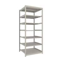 アズワン スチールラック 薄型ラック(耐荷重100Kg)900×875×H2100 7段単体 ネオグレー