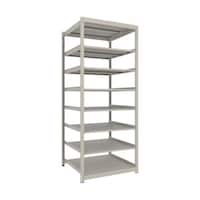 アズワン スチールラック 薄型ラック(耐荷重100Kg)900×875×H2100 8段単体 ネオグレー