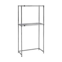 アズワン スチール製メッシュラック下段開放型 W905XD457XH1838 棚板2枚