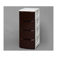アイリスオーヤマ スリムチェスト ホワイト/ブラウン 324×410×805mm