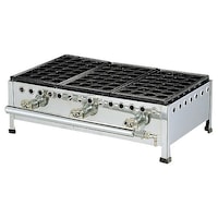 江部松商事 たこ焼台セット 28穴(足付鉄板式)283SH 3連式 LP