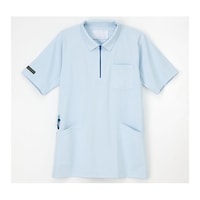 ナガイレーベン ニットシャツ アクア SS