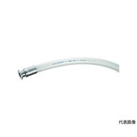 アズワン フェルール継手スーパー柔軟フッ素ホース Φ32X1.5SX1m