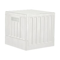 アズワン フタ付折りたたみコンテナー 22L ホワイト