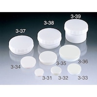 サンプラテック プラ缶 334 白 1箱(100本入) 01767