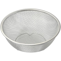 パール金属 ベーシスライン ステンレス製ダブルメッシュボウル型ザル21cm