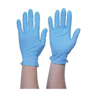 アズワン まとめ買い 使い捨てニトリル手袋TGエアー 0.06 粉無青M 100枚 10箱