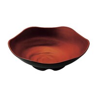 江部松商事 メラミン 盛鉢 26cm 内朱外黒MT UL2675RBM