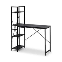 アイリスオーヤマ ラック付きデスク 1000×420 ブラック/ブラック