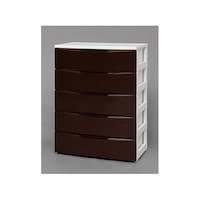 アイリスオーヤマ ワイドチェスト ホワイト/ブラウン 720×410×995mm