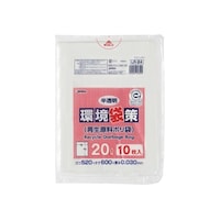 ジャパックス 環境袋策 20L 再生LL 半透明 0.03mm 1ケース(10枚×30冊入)