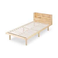 アイリスオーヤマ 宮付き高耐荷重すのこベッド ナチュラル S