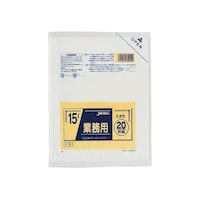 ジャパックス 業務用 室内用ポリ袋 15L LLDPE 半透明 0.025mm 1ケース(20枚×50冊入)