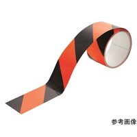 アズワン 蛍光トラ柄ラインテープ50mmx5m オレンジxブラック