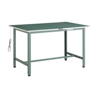 アズワン 軽荷重作業台(300kg)AE型 1200X600XH742 基本タイプ グリーン色