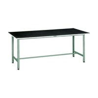 アズワン 軽荷重作業台(300kg)AE型 1800X900XH745 ゴムマット張り グリーン色