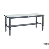 アズワン 軽荷重作業台高さ調節式(250kg)AWM型 1800X900XH700から910 基本タイプ ダークグレー色 AWMP1890