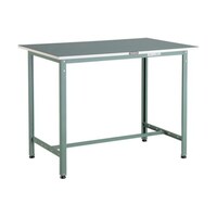 アズワン 軽荷重立作業台(300kg)HAE型 900X450XH902 ビニールマット張り グリーン色
