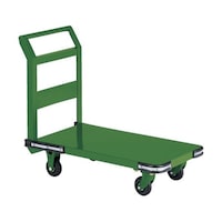 アズワン 鋼鉄製運搬車 1400X750 Φ200鋳物車輪